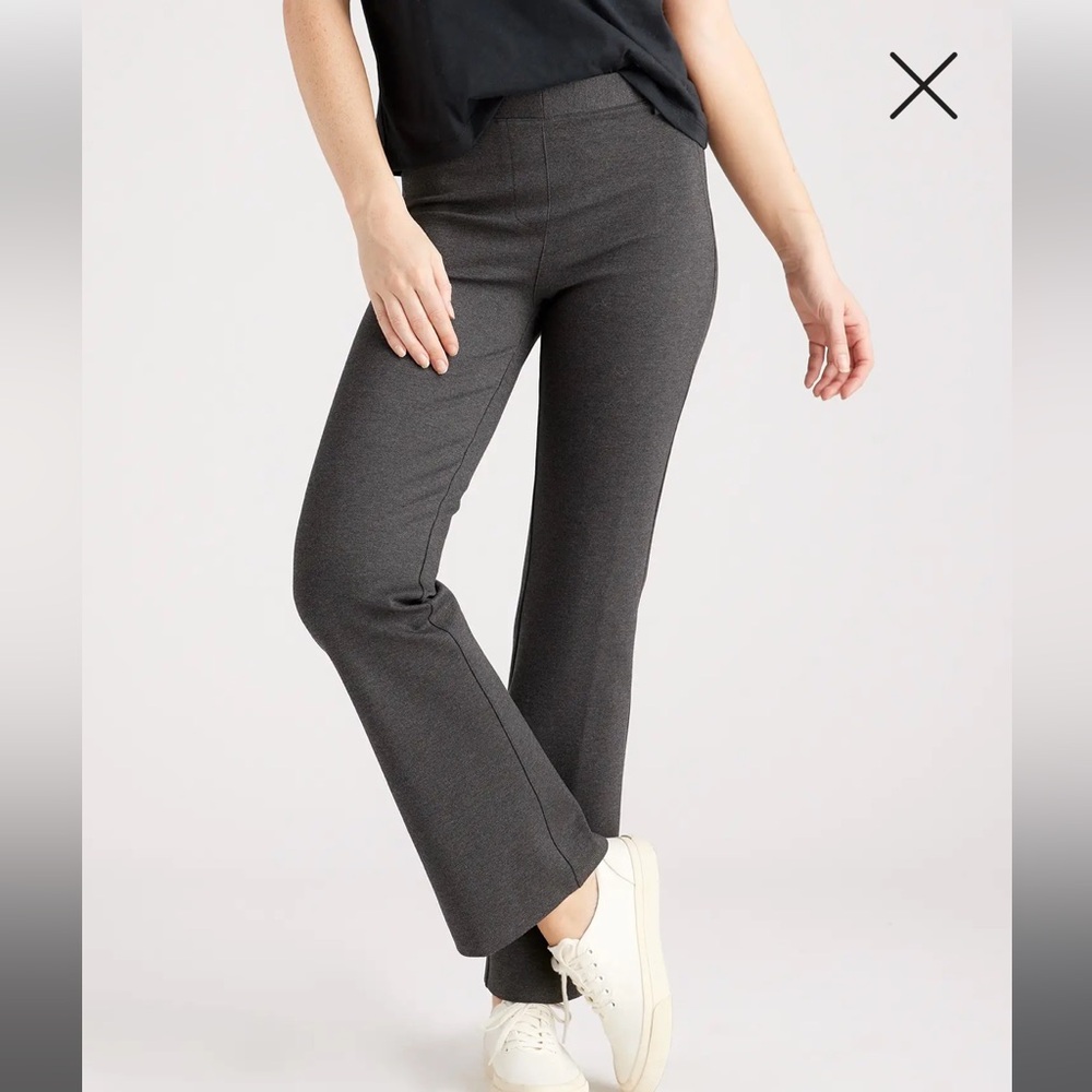 Quince Charcoal Flare Pants